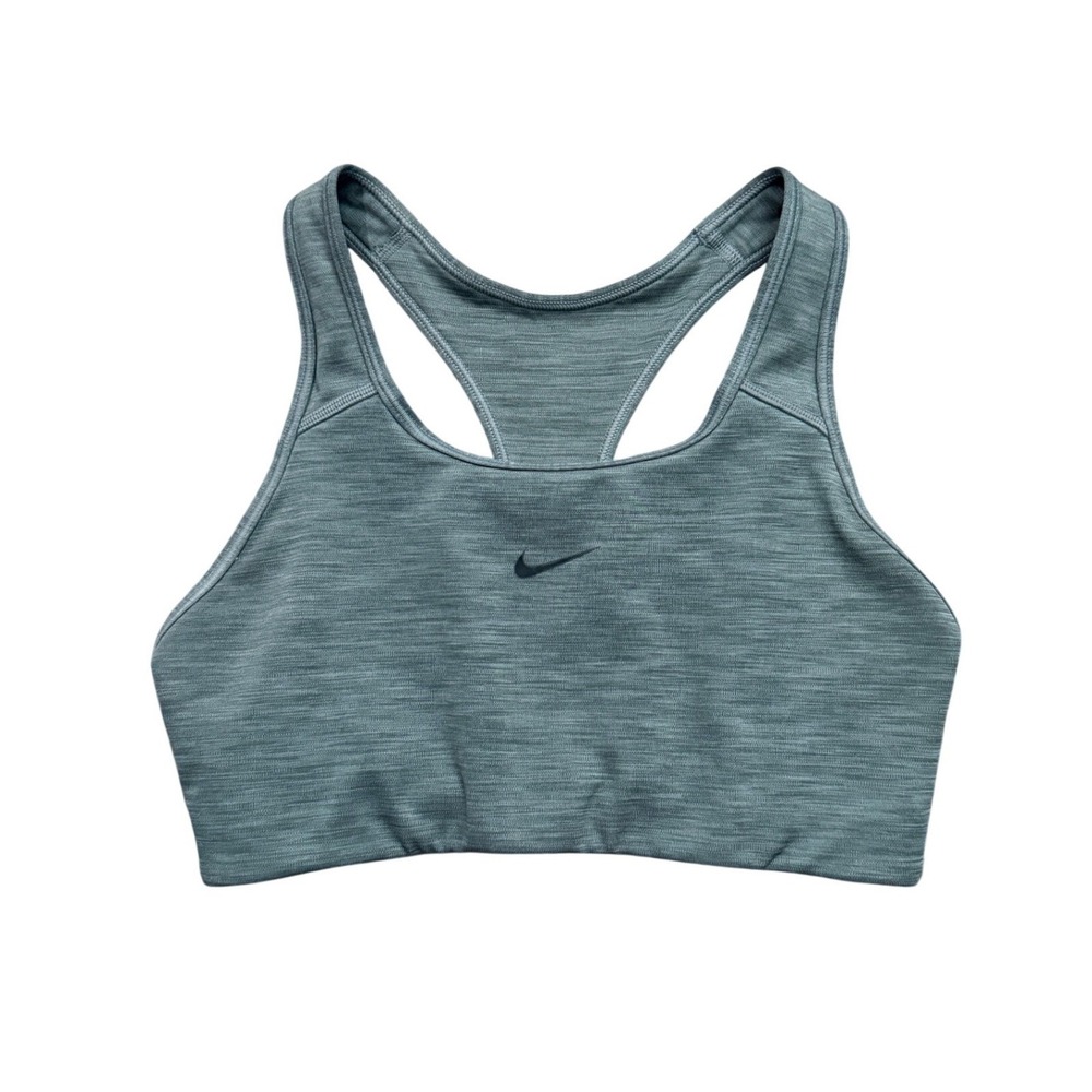 Nike Heathered Gray Dri-FIT Racerback Sports Bra M Sporty Spice Clean Girl